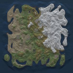 Thumbnail Rust Map: Procedural Map, Size: 4500, Seed: 2078373815, 20 Monuments