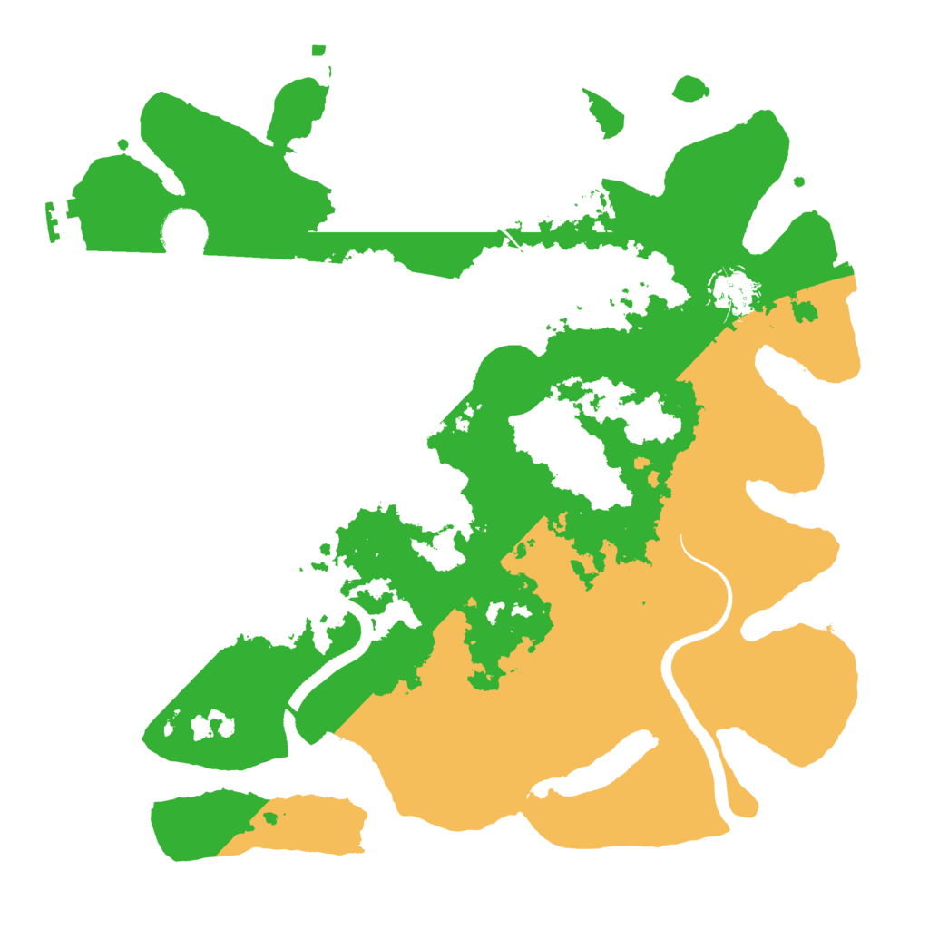 Biome Rust Map: Procedural Map, Size: 3500, Seed: 1025696952