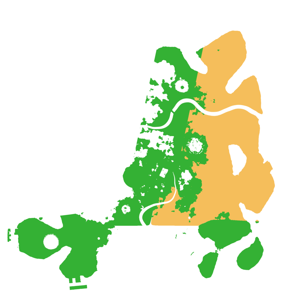 Biome Rust Map: Procedural Map, Size: 3500, Seed: 293740