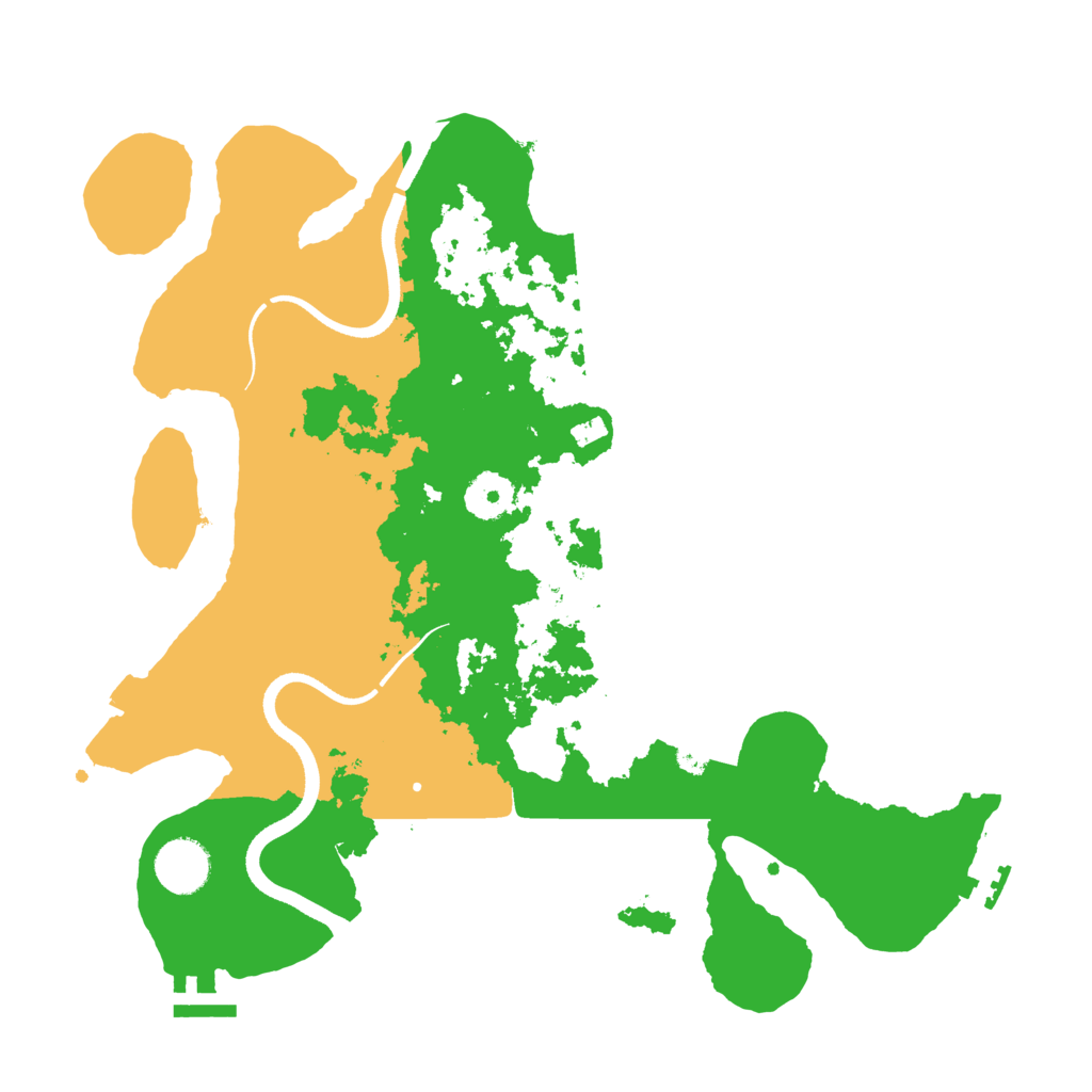 Biome Rust Map: Procedural Map, Size: 3500, Seed: 2076027236