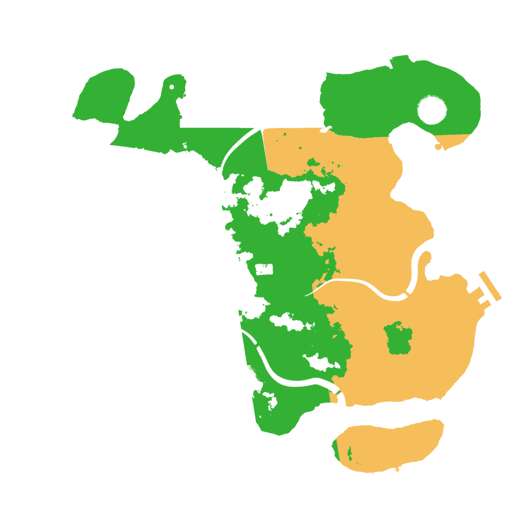 Biome Rust Map: Procedural Map, Size: 3150, Seed: 84684612