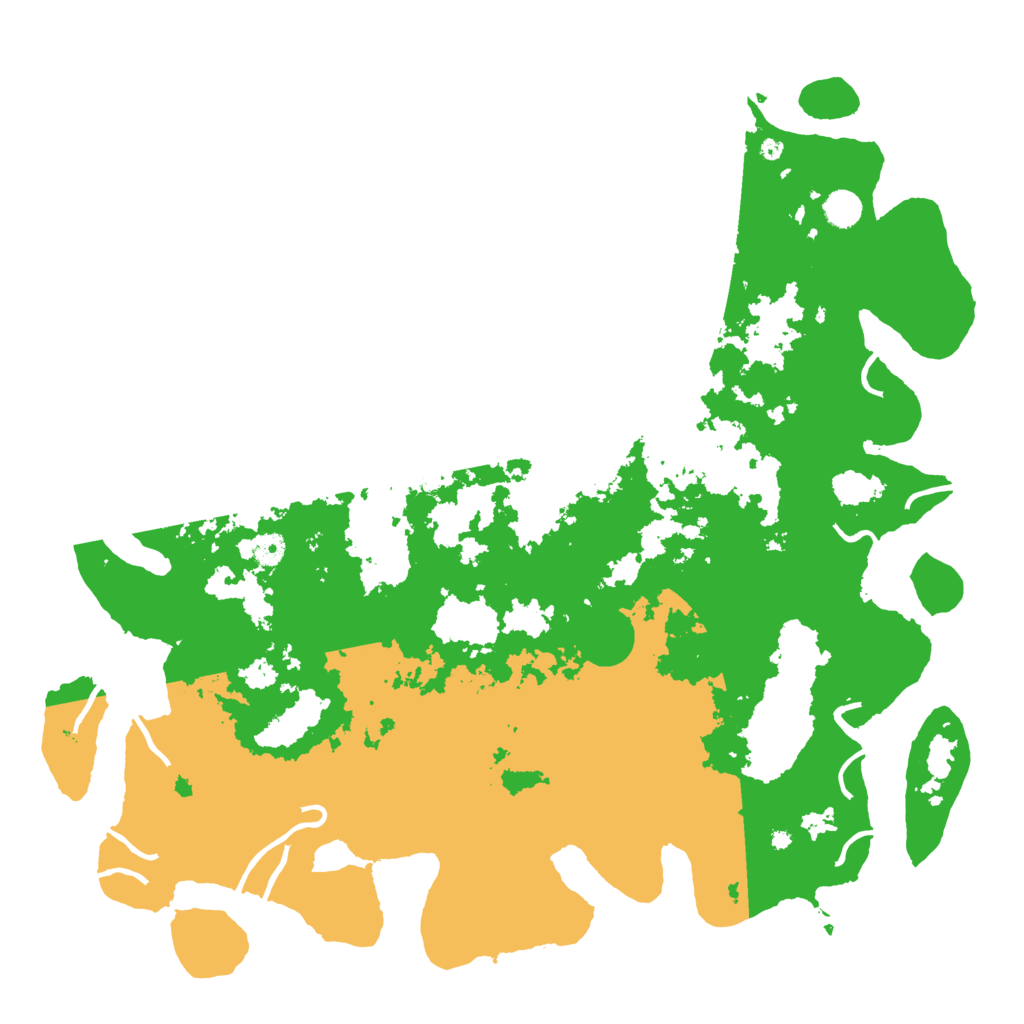 Biome Rust Map: Procedural Map, Size: 4800, Seed: 19885555