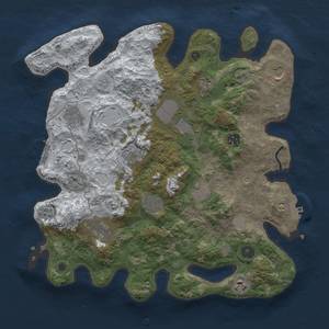 Thumbnail Rust Map: Procedural Map, Size: 3700, Seed: 1117612605, 20 Monuments