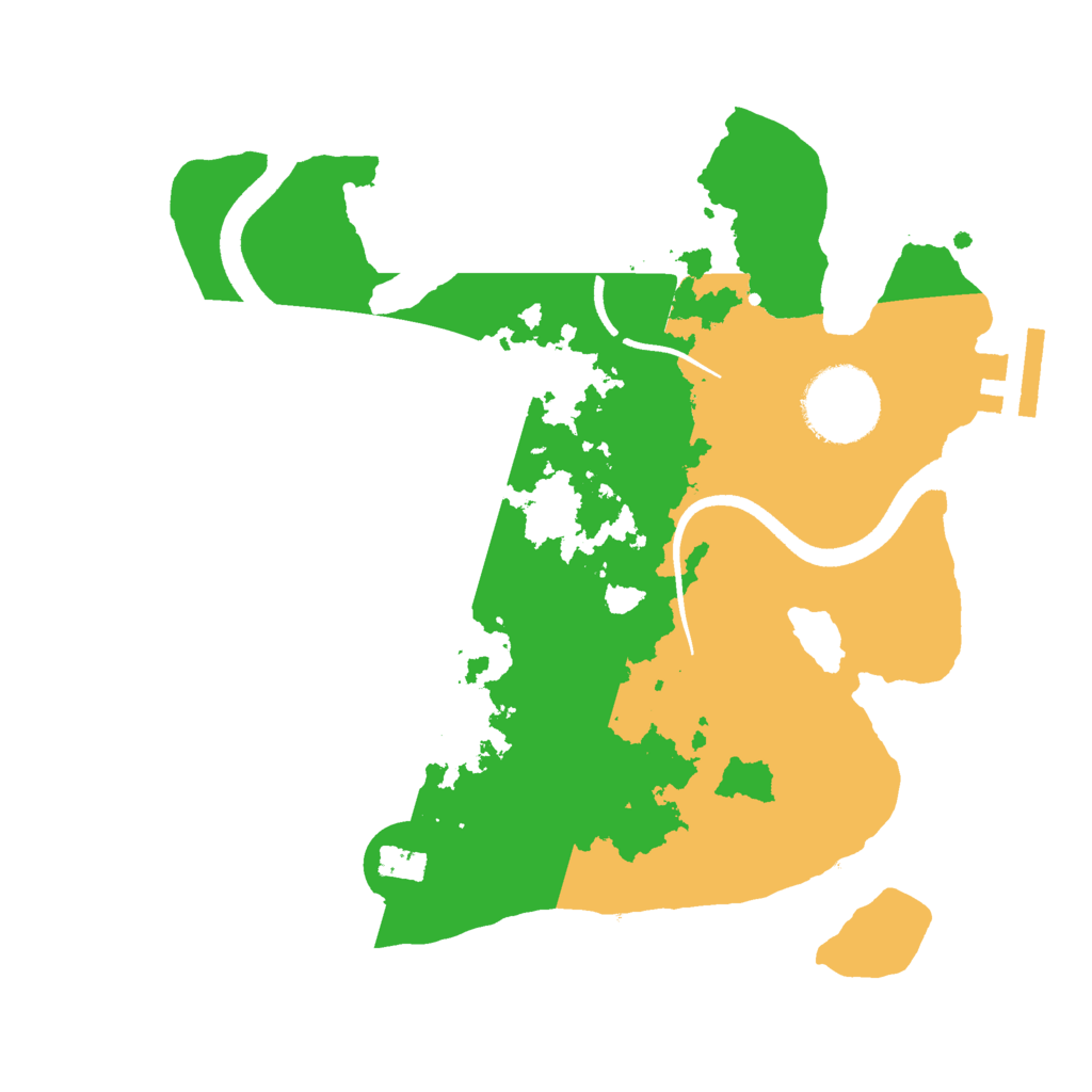 Biome Rust Map: Procedural Map, Size: 2500, Seed: 1387786181