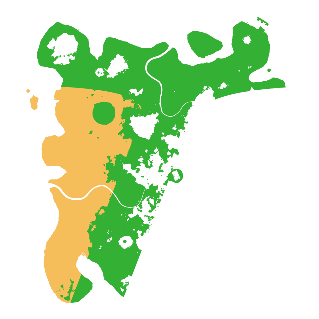 Biome Rust Map: Procedural Map, Size: 3700, Seed: 1746300109