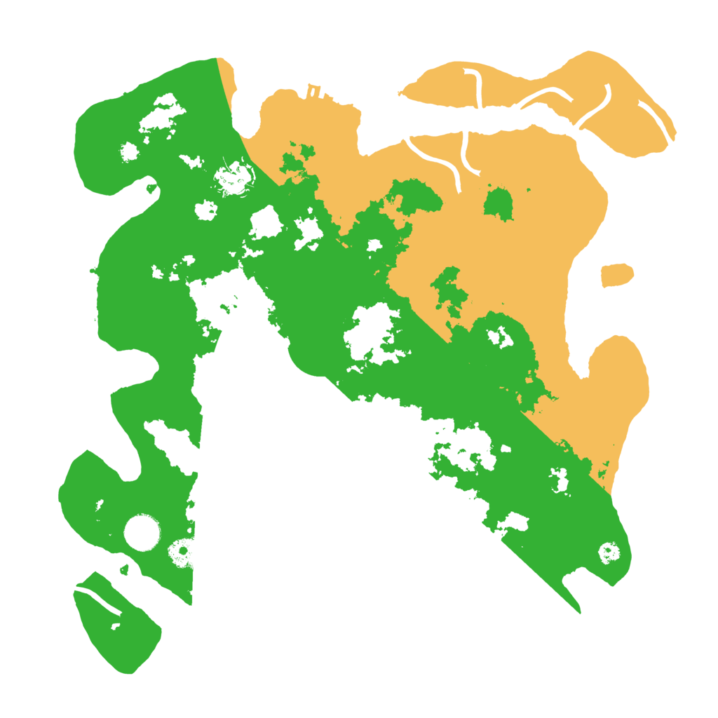 Biome Rust Map: Procedural Map, Size: 3500, Seed: 39911