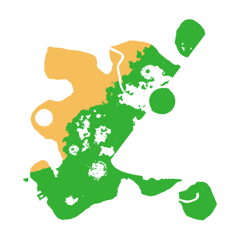 Biome Rust Map: Procedural Map, Size: 2500, Seed: 2222