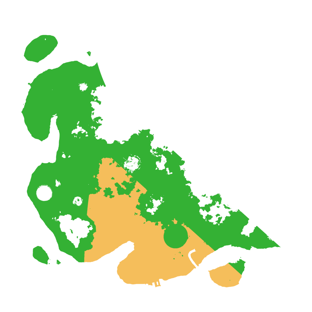 Biome Rust Map: Procedural Map, Size: 3500, Seed: 145335