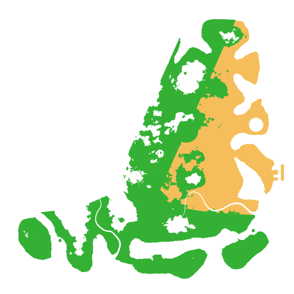 Biome Rust Map: Procedural Map, Size: 3700, Seed: 2024079
