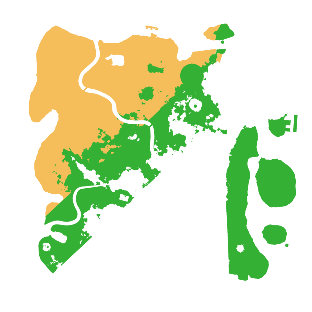 Biome Rust Map: Procedural Map, Size: 3700, Seed: 231656537