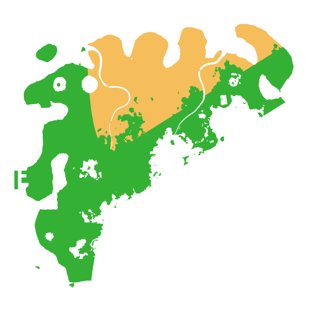 Biome Rust Map: Procedural Map, Size: 3500, Seed: 15248