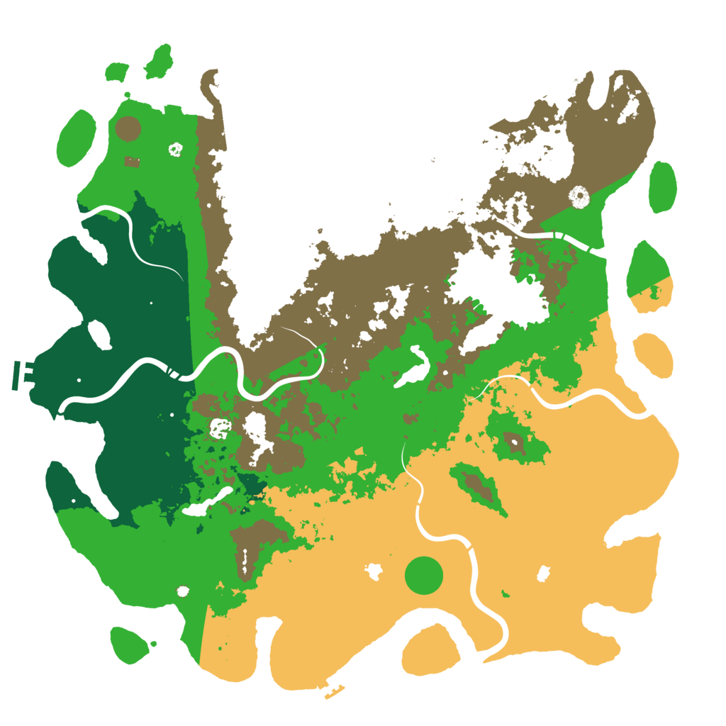 Biome Rust Map: Procedural Map, Size: 5000, Seed: 778163
