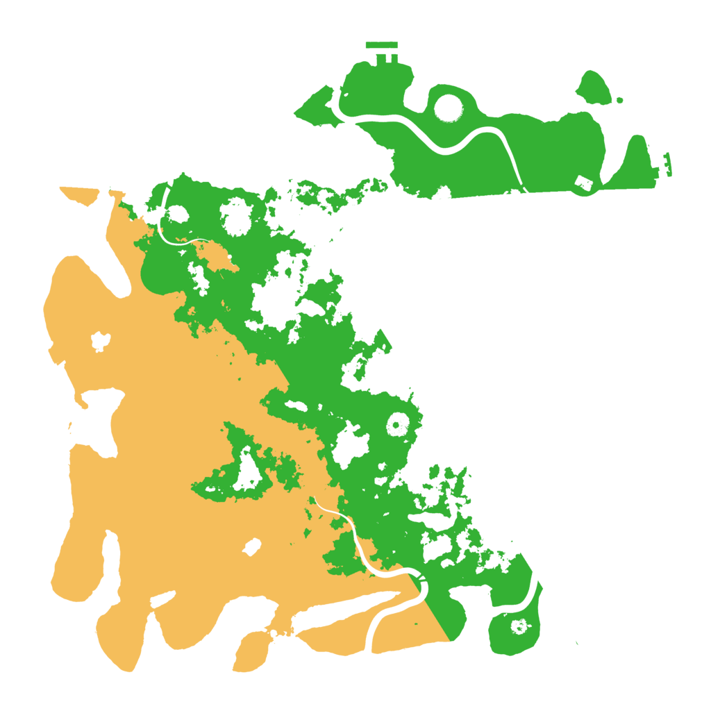 Biome Rust Map: Procedural Map, Size: 4500, Seed: 439876131