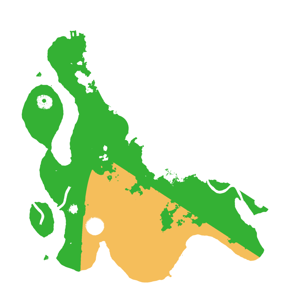 Biome Rust Map: Procedural Map, Size: 3000, Seed: 736718251