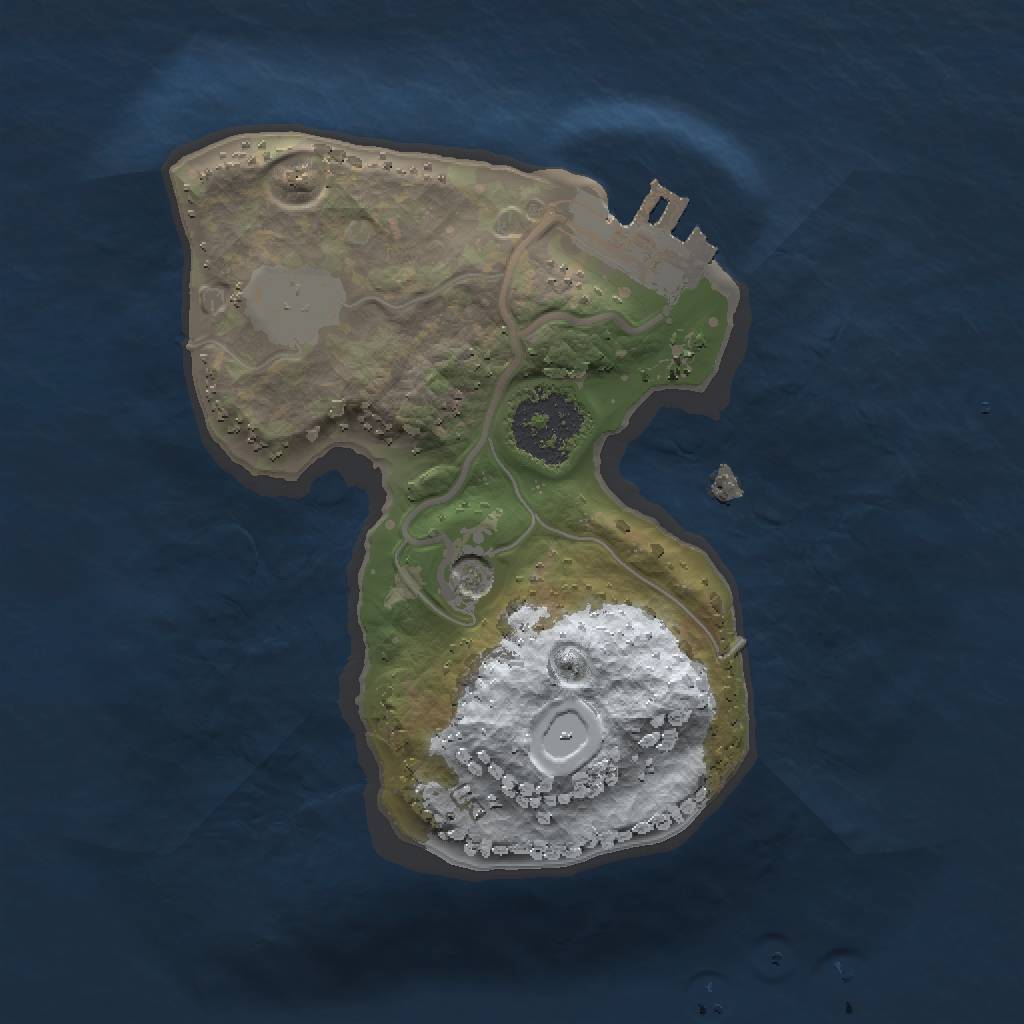 Rust Map: Procedural Map, Size: 1500, Seed: 8917364, 6 Monuments