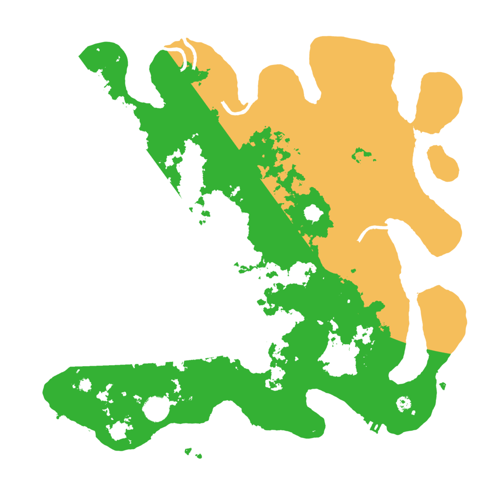 Biome Rust Map: Procedural Map, Size: 3500, Seed: 7399462