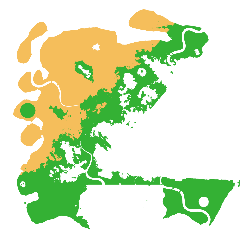 Biome Rust Map: Procedural Map, Size: 4300, Seed: 121315431