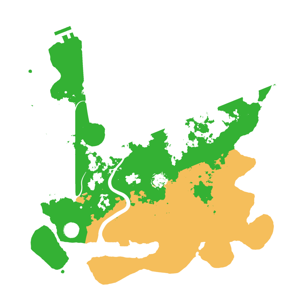 Biome Rust Map: Procedural Map, Size: 3500, Seed: 655961948