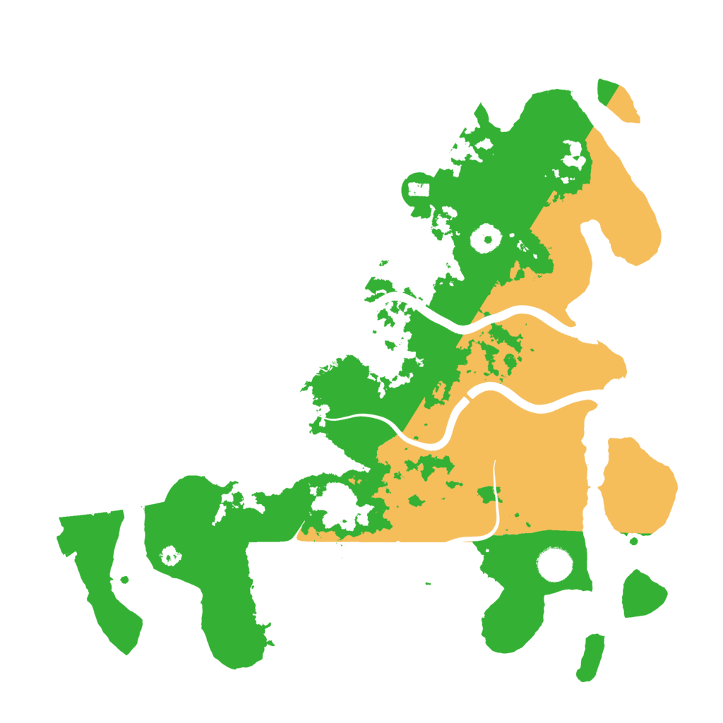 Biome Rust Map: Procedural Map, Size: 3700, Seed: 462737427