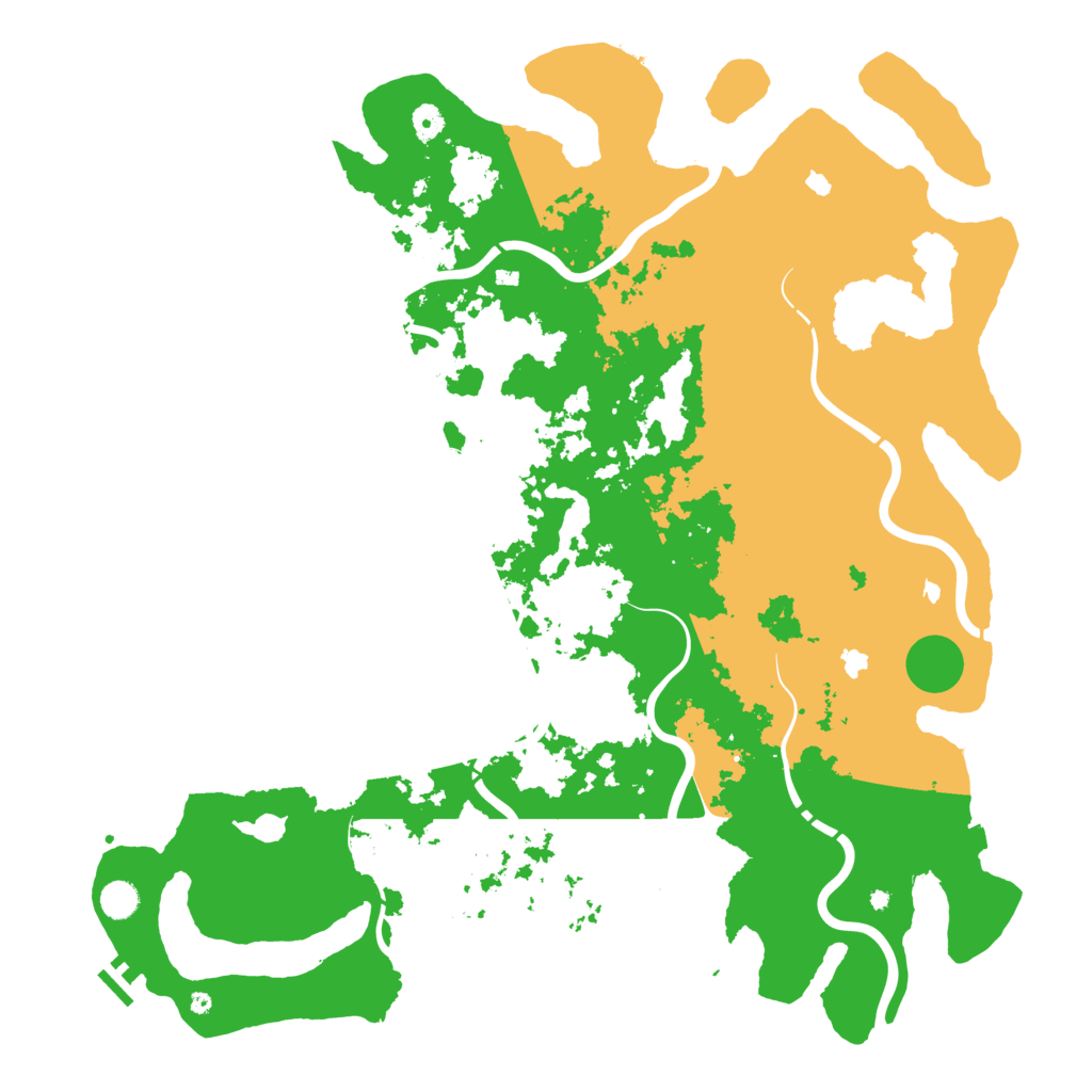 Biome Rust Map: Procedural Map, Size: 5000, Seed: 7442606
