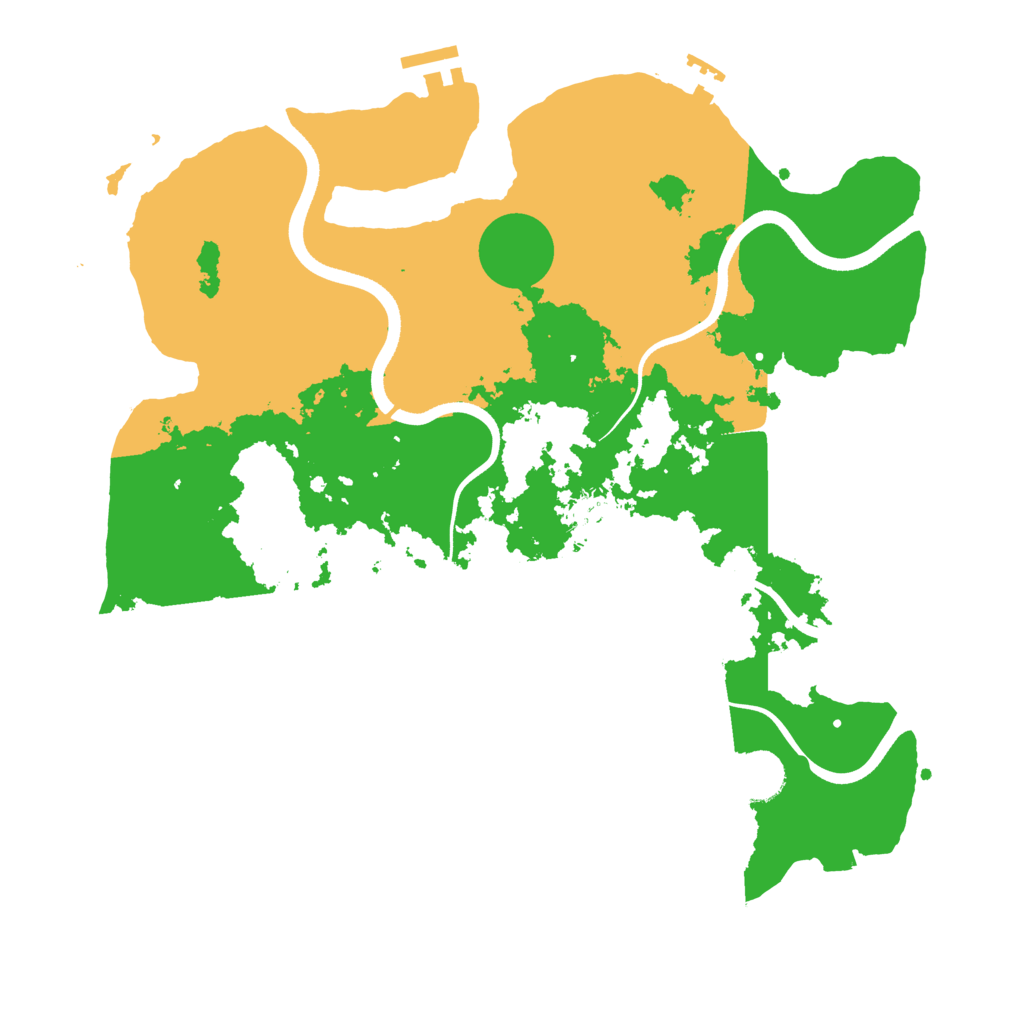 Biome Rust Map: Procedural Map, Size: 3600, Seed: 19433253