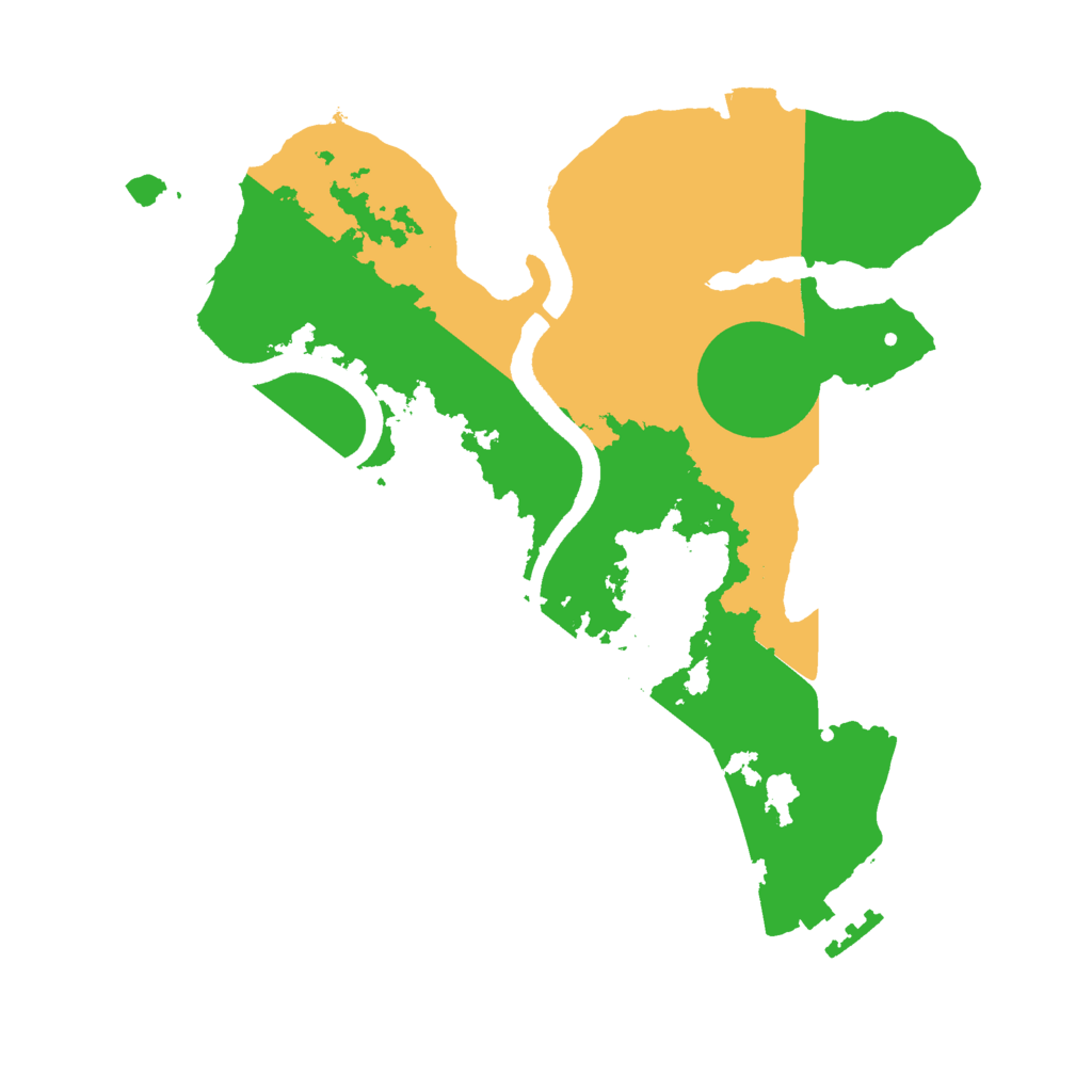 Biome Rust Map: Procedural Map, Size: 2500, Seed: 831471