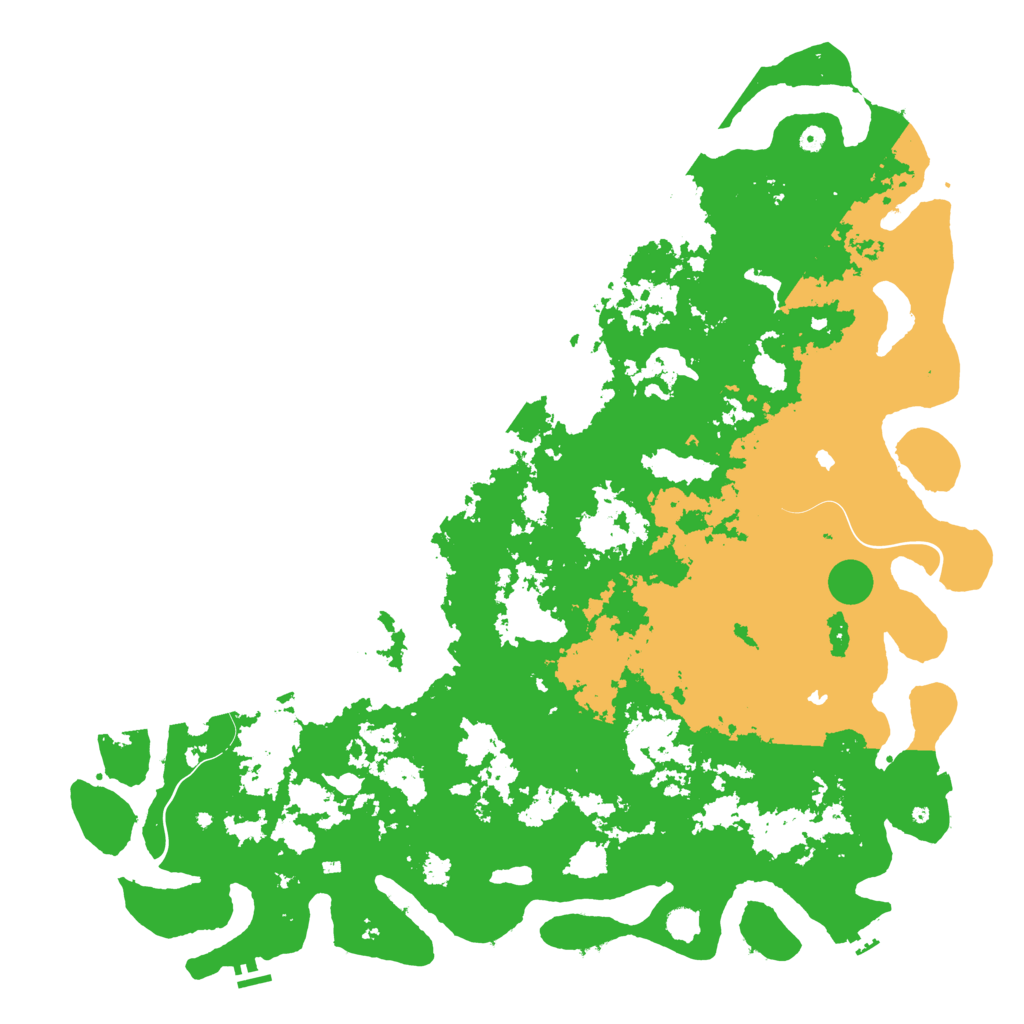 Biome Rust Map: Procedural Map, Size: 6000, Seed: 837307195