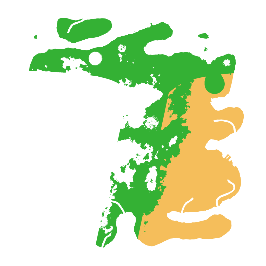 Biome Rust Map: Procedural Map, Size: 3500, Seed: 64872