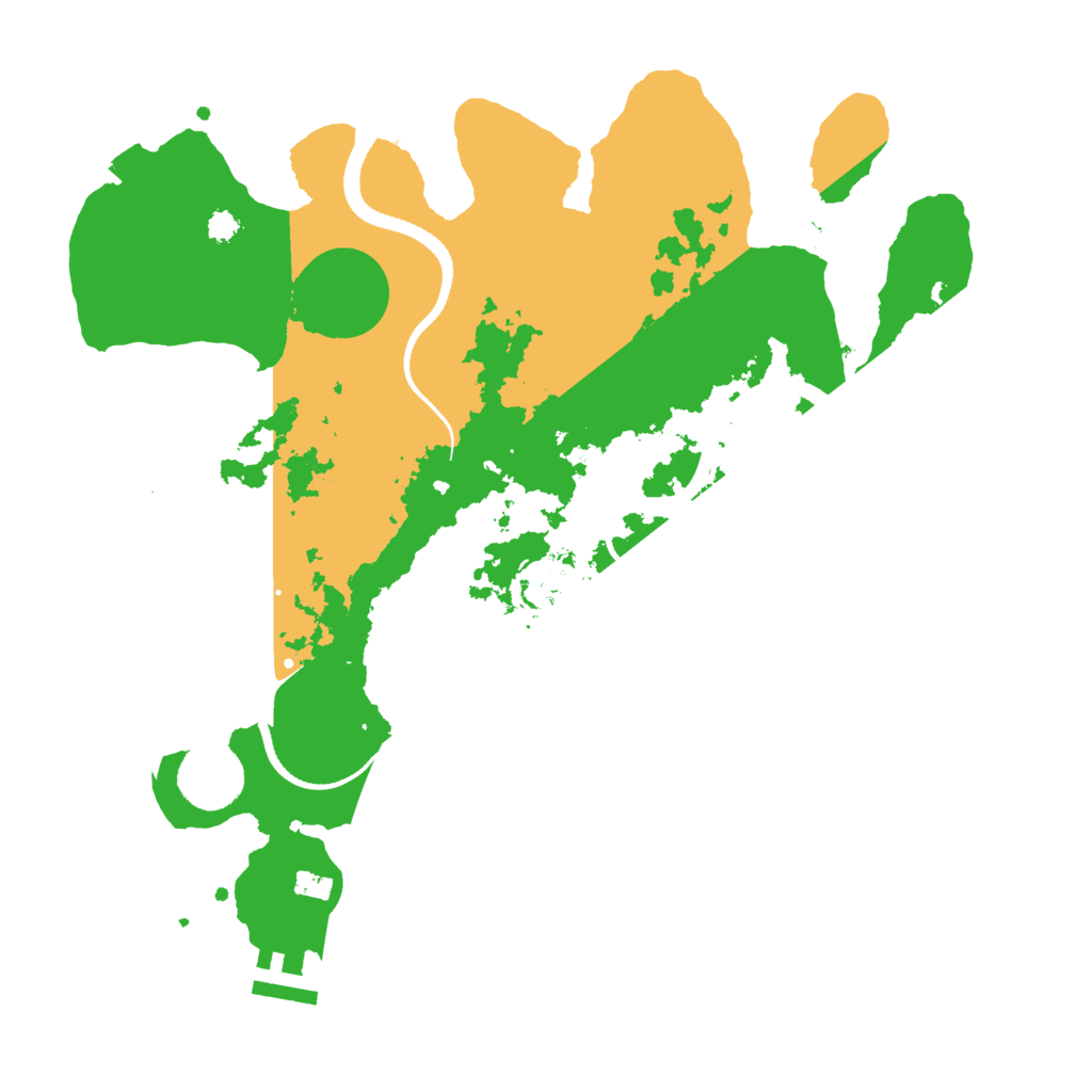 Biome Rust Map: Procedural Map, Size: 3200, Seed: 50885