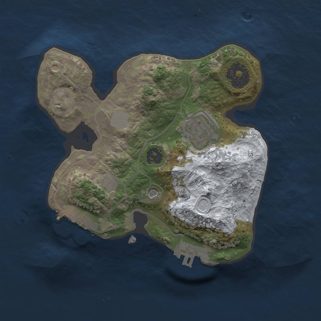 Rust Map: Procedural Map, Size: 2000, Seed: 76561198, 9 Monuments