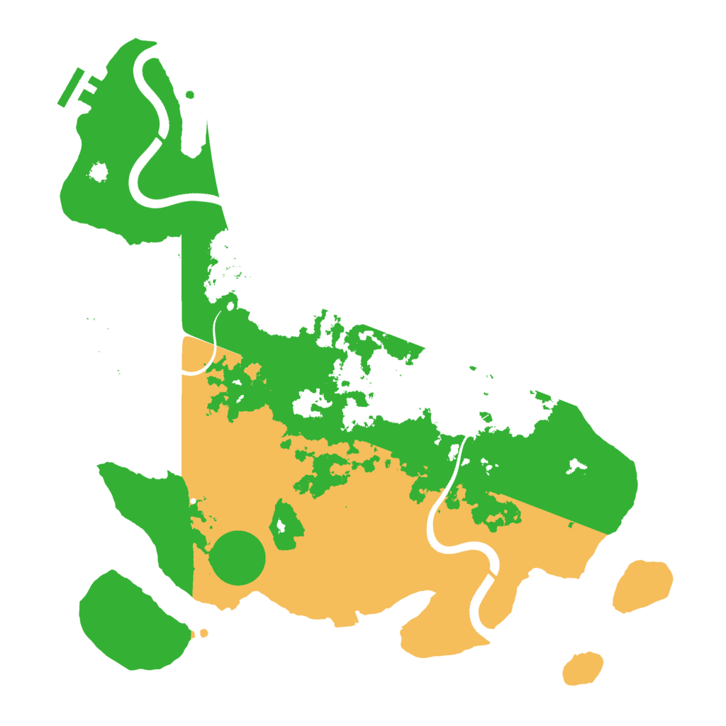 Biome Rust Map: Procedural Map, Size: 3500, Seed: 915106299