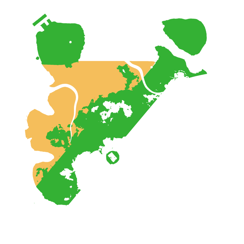 Biome Rust Map: Procedural Map, Size: 3000, Seed: 2439607