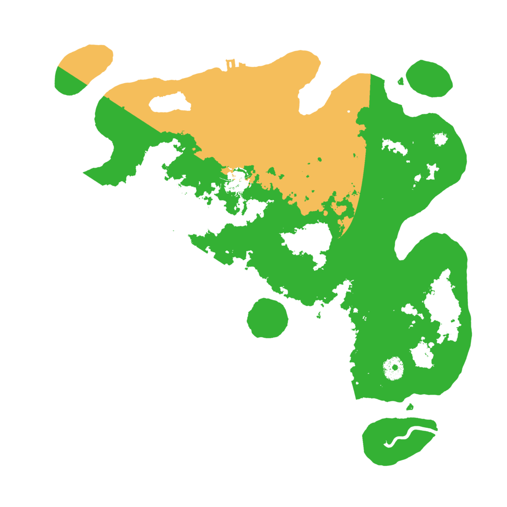 Biome Rust Map: Procedural Map, Size: 3500, Seed: 932462345