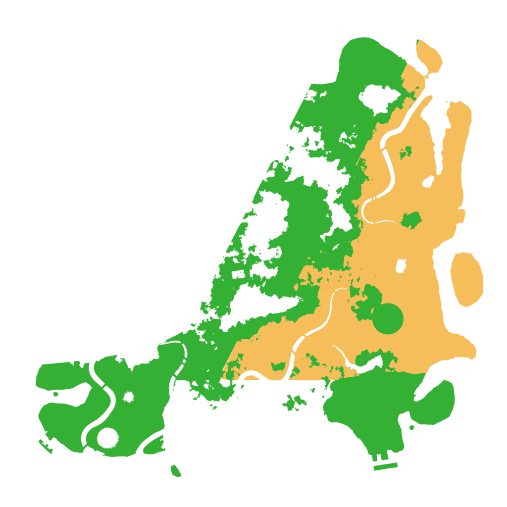 Biome Rust Map: Procedural Map, Size: 4300, Seed: 416910745