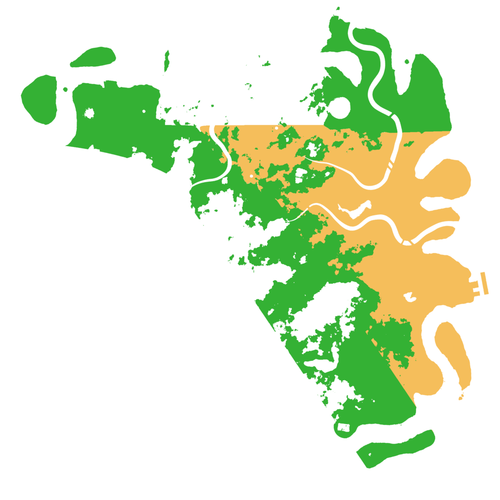 Biome Rust Map: Procedural Map, Size: 4500, Seed: 229722