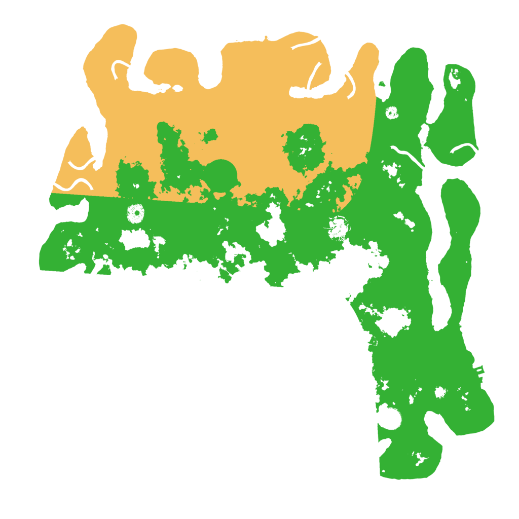 Biome Rust Map: Procedural Map, Size: 4200, Seed: 2070