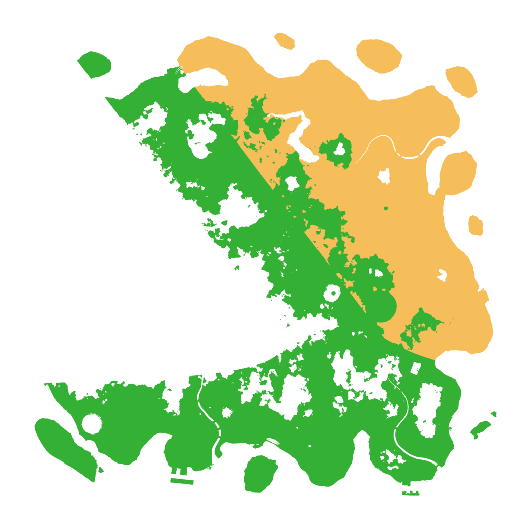 Biome Rust Map: Procedural Map, Size: 4600, Seed: 2414