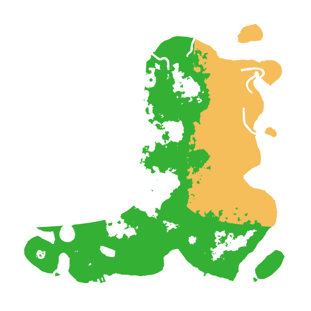 Biome Rust Map: Procedural Map, Size: 3500, Seed: 177304789