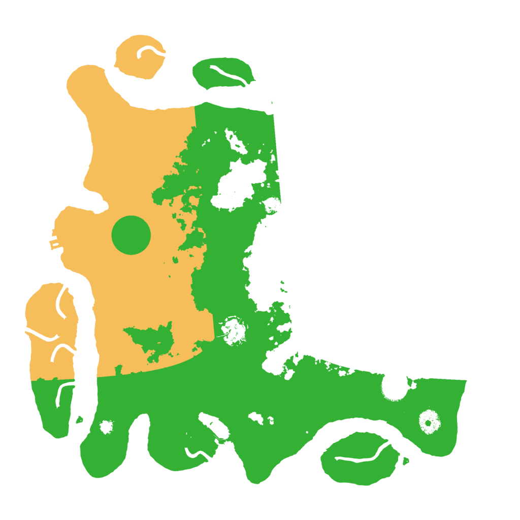 Biome Rust Map: Procedural Map, Size: 3500, Seed: 70419243