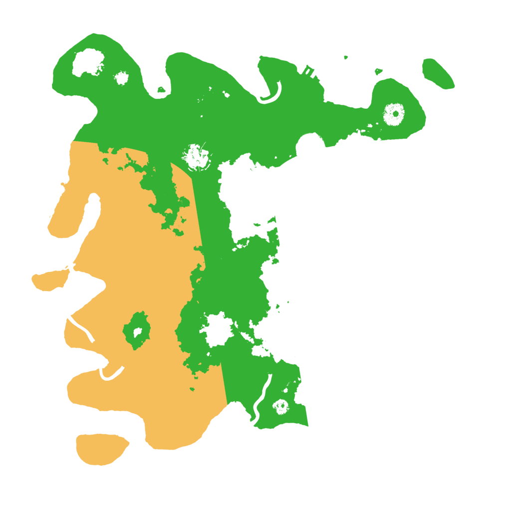 Biome Rust Map: Procedural Map, Size: 3500, Seed: 25444