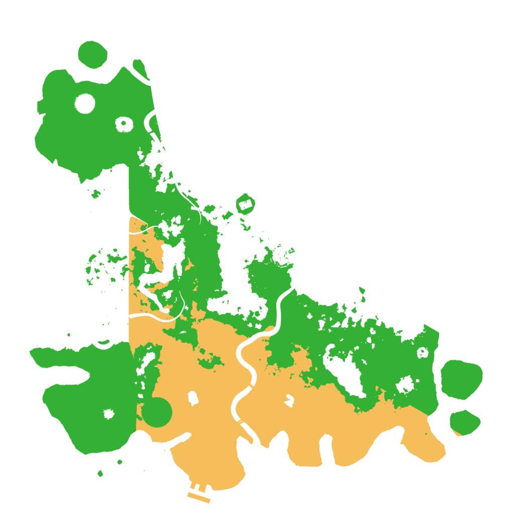 Biome Rust Map: Procedural Map, Size: 4500, Seed: 1353131385