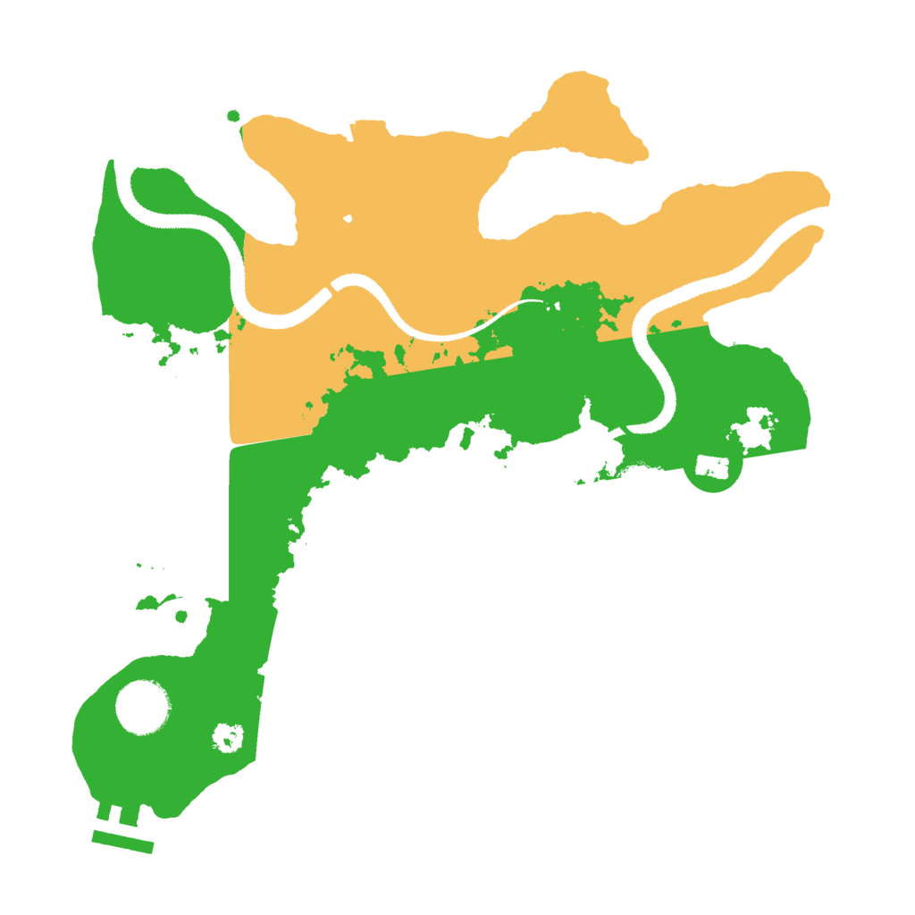 Biome Rust Map: Procedural Map, Size: 3000, Seed: 132638909