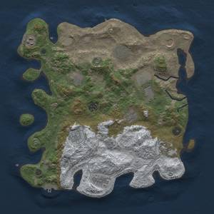 Thumbnail Rust Map: Procedural Map, Size: 3700, Seed: 88581147, 20 Monuments