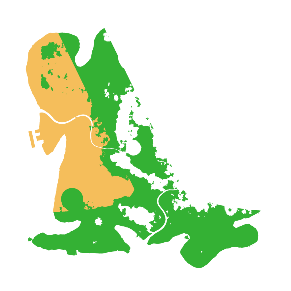 Biome Rust Map: Procedural Map, Size: 3500, Seed: 2010798582
