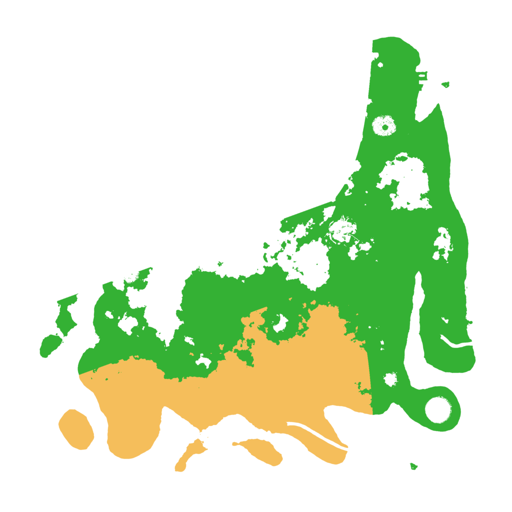 Biome Rust Map: Procedural Map, Size: 3500, Seed: 85025