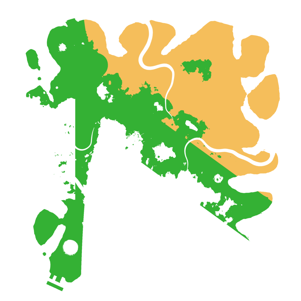 Biome Rust Map: Procedural Map, Size: 3500, Seed: 665984025