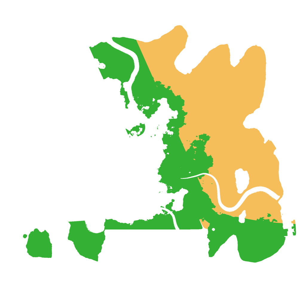 Biome Rust Map: Procedural Map, Size: 3000, Seed: 770412508