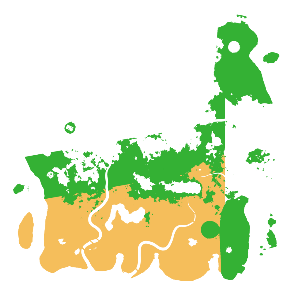 Biome Rust Map: Procedural Map, Size: 4500, Seed: 1739379077
