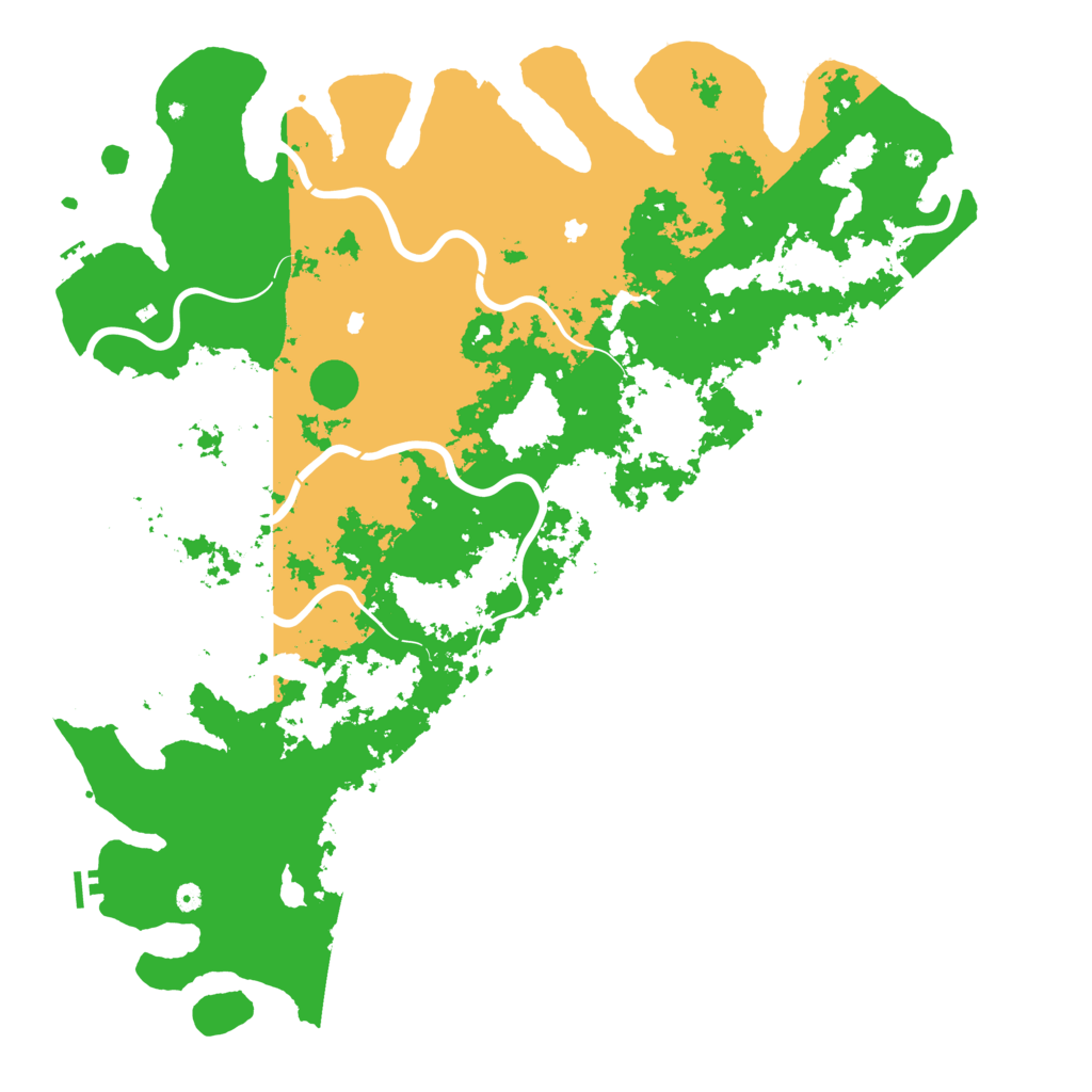 Biome Rust Map: Procedural Map, Size: 6000, Seed: 2078179680
