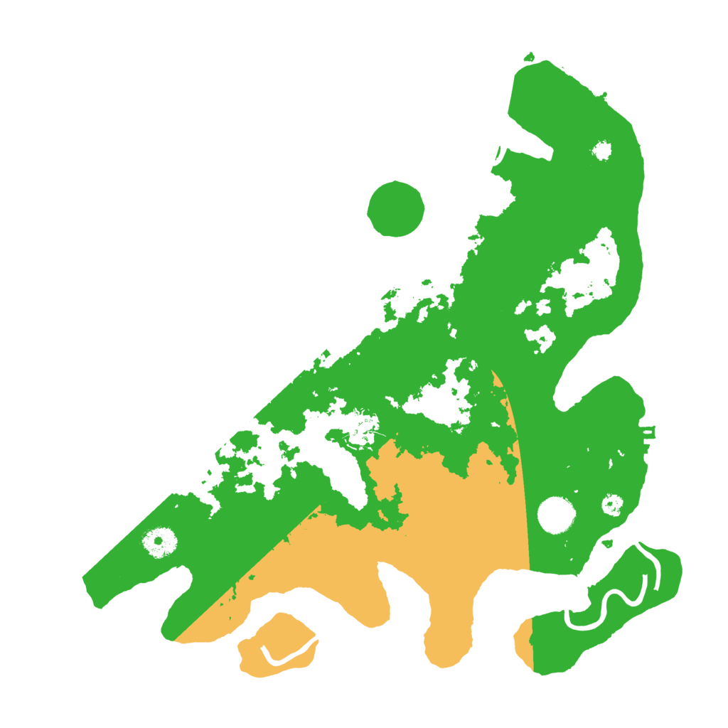 Biome Rust Map: Procedural Map, Size: 3500, Seed: 80351242